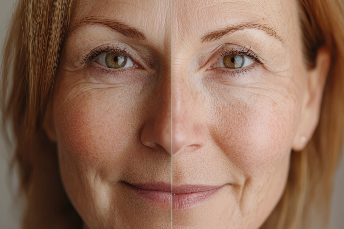 Chemical Peel before and after